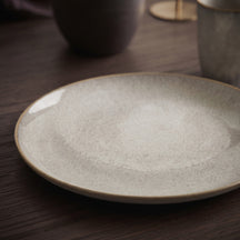 Cookinglife Dinerborden Linen Beige ø 27 cm – 6 stuks