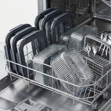 Cookinglife Glazen Vershoudbakjes Lines 1.5 Liter - 2 Stuks