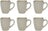 Cookinglife Koffiemokken Linen Beige 340 ml – 6 stuks