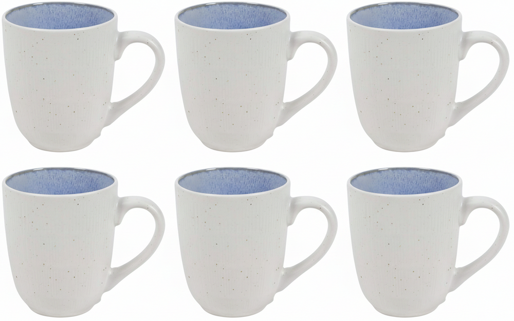 Cookinglife Koffiemokken Nola Blauw 330 ml – 6 stuks
