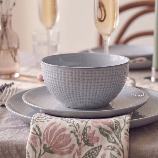 Cookinglife Soepkommen / Kommen Linen Grijs ø 15 cm – 6 stuks