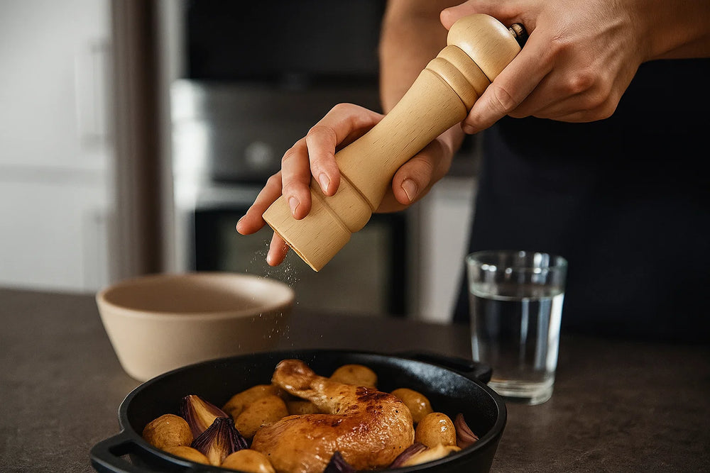 Cookinglife Zoutmolen Rocca Naturel - Keramische Molen - 21.5 cm