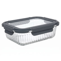 Cookinglife Glazen Vershoudbakjes Lines 1 Liter + 1.5 Liter - 2 Stuks