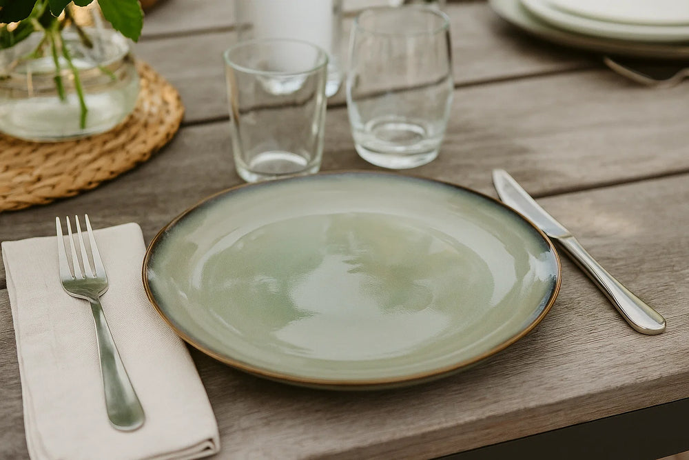 Cookinglife Dinerborden Sabi Groen ø 26 cm - 6 Stuks