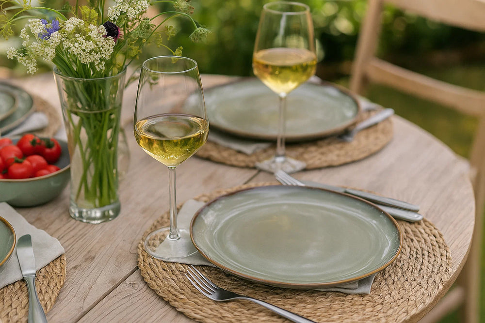 Cookinglife Serviesset Sabi Groen 18-delig / 6 personen - 6 dinerborden, 6 ontbijtborden en 6 kommen