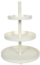 Cookinglife Etagère metaal creme ø 20, 25 & 30 cm - 3-laags - 55 cm hoog