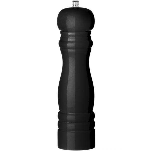 Cookinglife Pepermolen Rocca Zwart Glanzend - RVS Molen - 21.5 cm