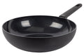 Cookinglife Wokpan Black Cera ø 28 cm - geschikt voor alle warmtebronnen - keramische anti-aanbaklaag