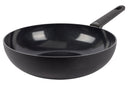 Cookinglife Wokpan Black Cera ø 28 cm - geschikt voor alle warmtebronnen - keramische anti-aanbaklaag
