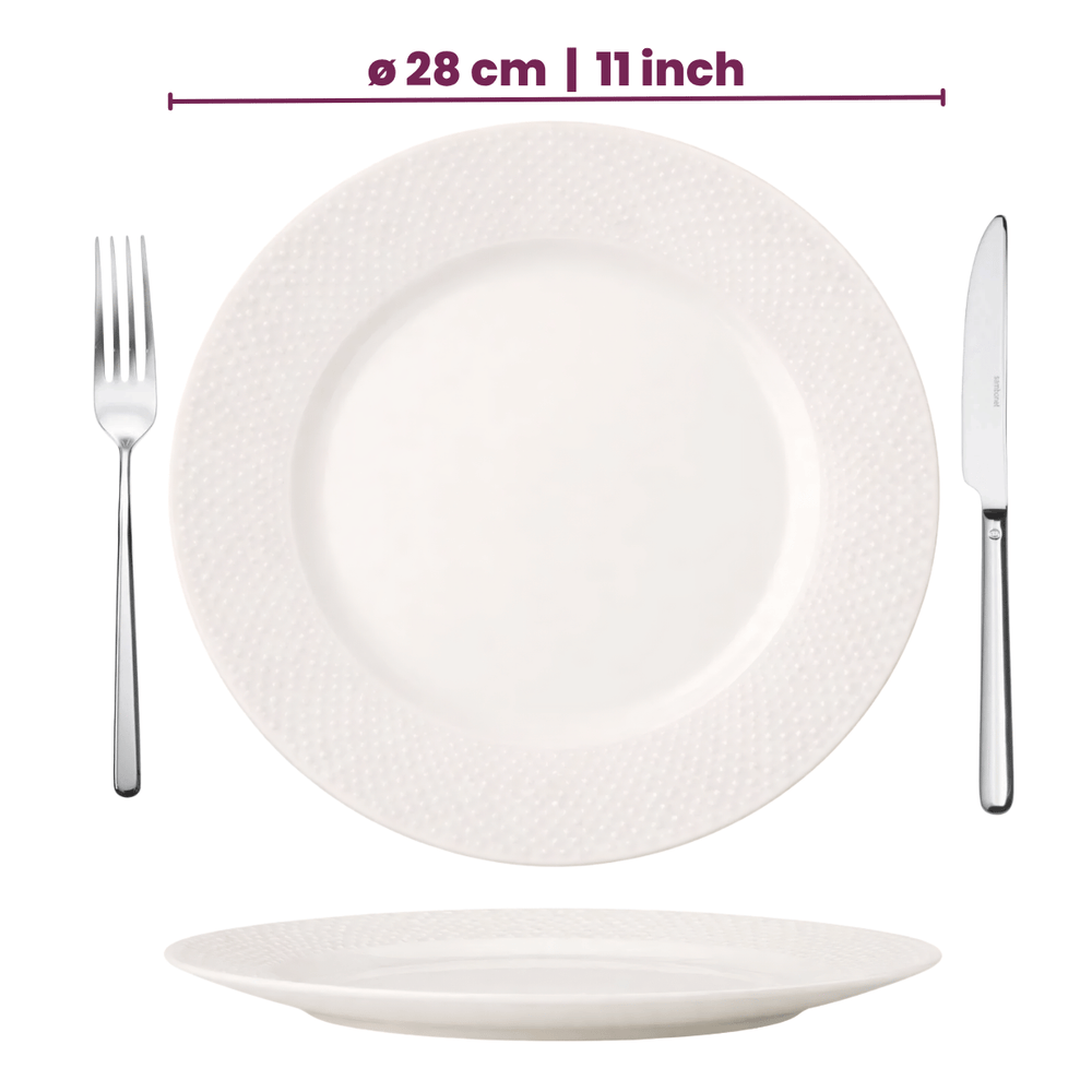 Cookinglife Serviesset CampVibe - Kunststof 12-delig / 4 personen - 4 dinerborden, 4 ontbijtborden en 4 kommen