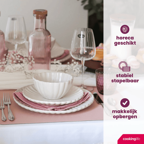 Cookinglife Mokken Cardida Off White 350 ml - 6 Stuks