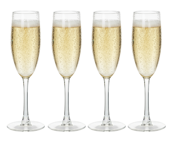 Cookinglife Champagneglazen Milena 180 ml - 4 Stuks