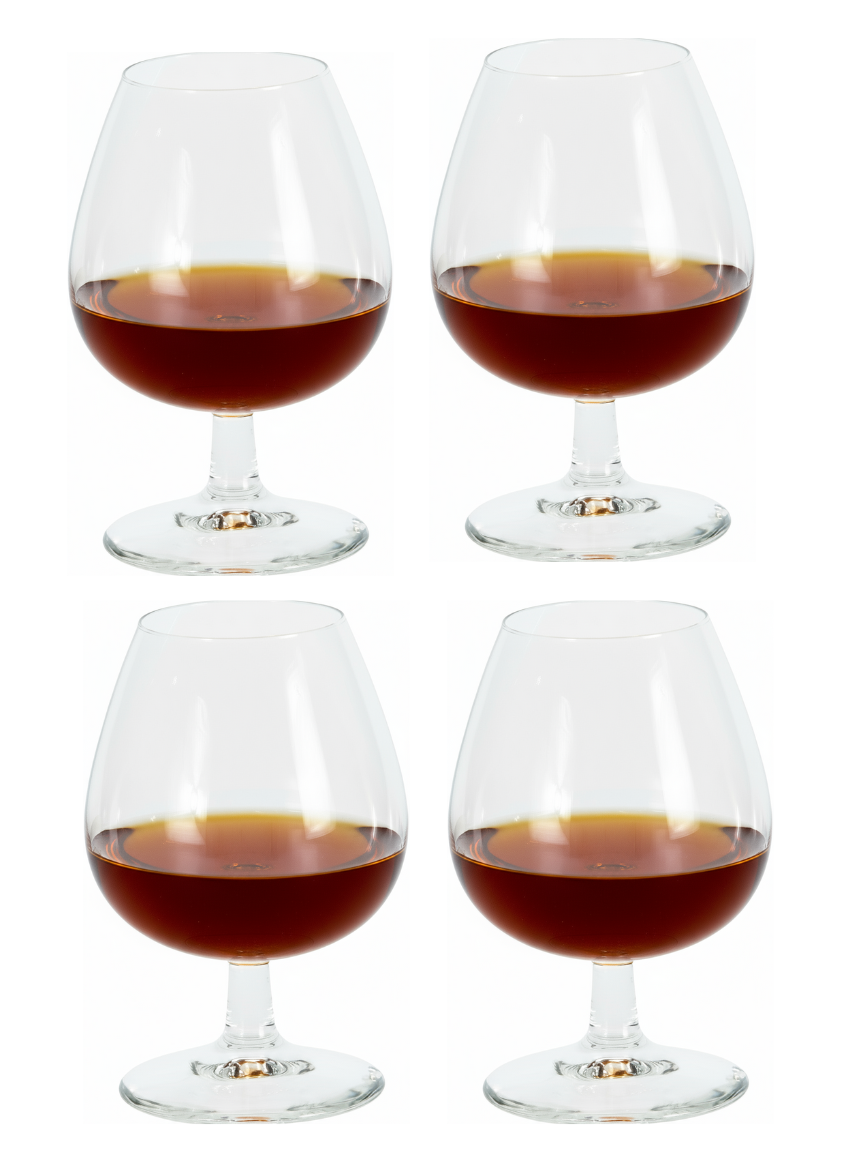 Cookinglife Cognac Glazen 370 ml - 4 Stuks