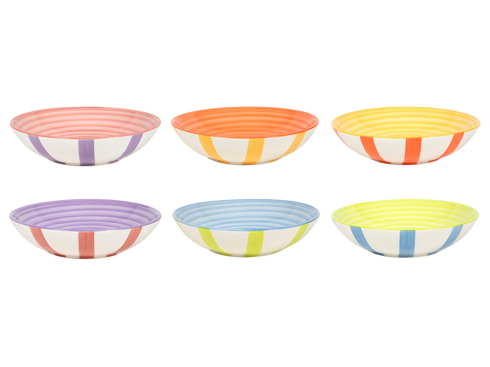 Cookinglife Serviesset Summer Vibes 18-delig / 6 personen - 6 dinerborden, 6 ontbijtborden en 6 diepe borden