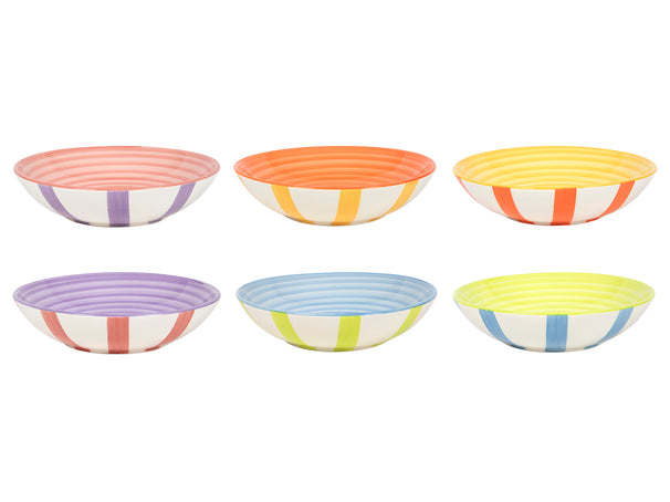 Cookinglife Diepe Borden / Pastaborden Summer Vibes ø 21 cm - 6 stuks