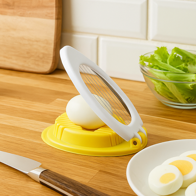 Cookinglife Eiersnijder Kunststof Geel