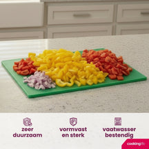Cookinglife Snijplank HACCP Groen 45 x 30 cm - voor groenten & fruit