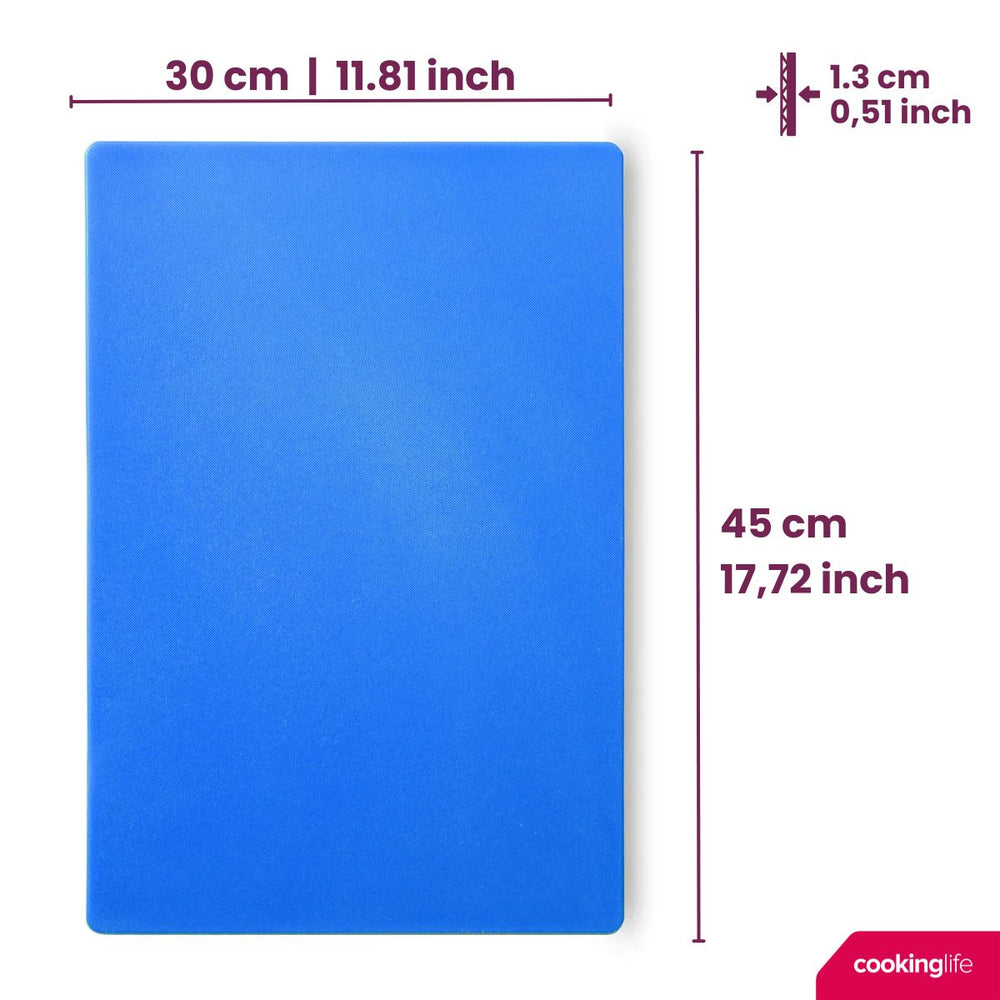 Cookinglife Snijplank HACCP Blauw 45 x 30 cm - voor vis