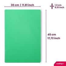 Cookinglife Snijplank HACCP Groen 45 x 30 cm - voor groenten & fruit