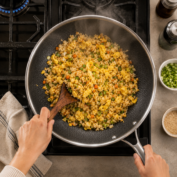 Cookinglife Koekenpan HexaCook - Hybride Pan ø 28 cm - NON STICK - geschikt voor alle warmtebronnen - keramische anti-aanbaklaag