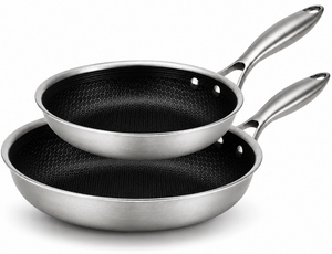 Cookinglife Koekenpannenset HexaCook - Hybride Pan 2-Delig ø 24 & 28 cm - NON STICK - geschikt voor alle warmtebronnen - keramische anti-aanbaklaag