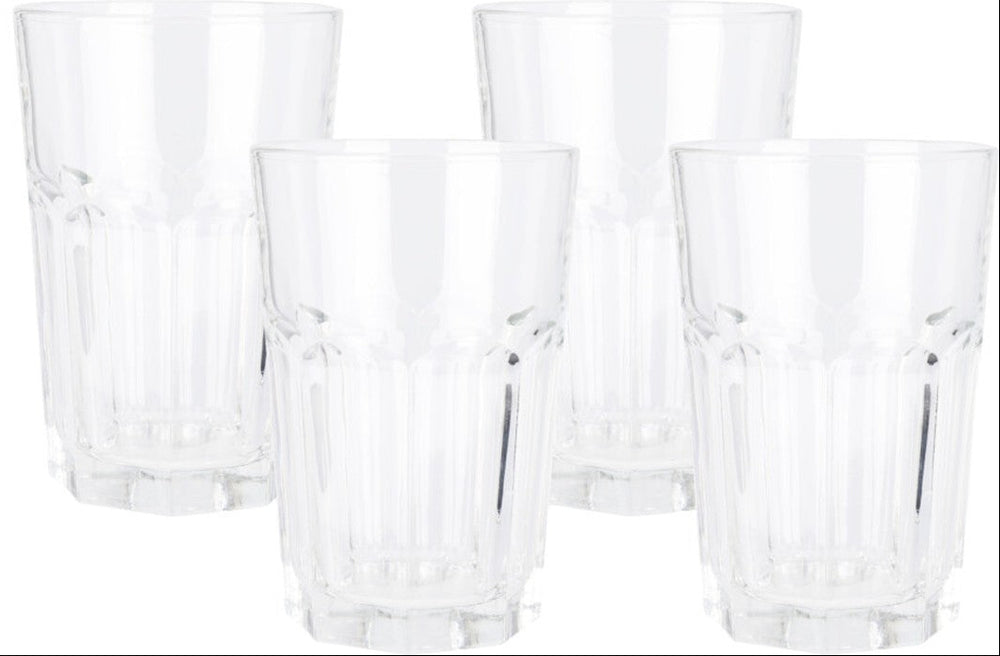 Cookinglife Waterglazen 500 ml Glas - Stapelbare Drankglazen Set van 4