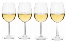 Cookinglife Witte Wijnglazen Milena 430 ml - 4 Stuks