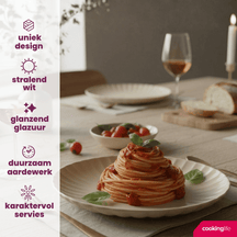 Cookinglife Dinerborden Cardida Beige ø 26 cm - 6 Stuks