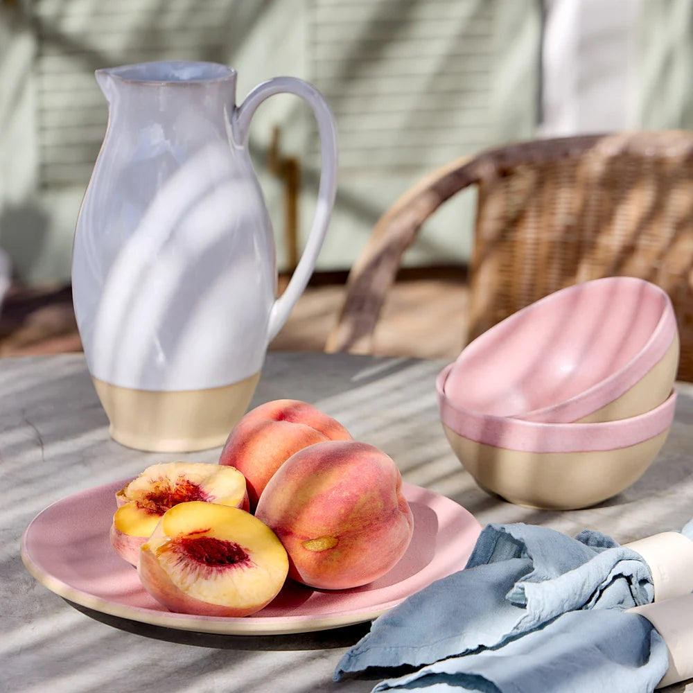 Costa Nova Serviesset Arenito Mauve Rose 18-delig / 6 personen - 6 dinerborden, 6 ontbijtborden & 6 kommen