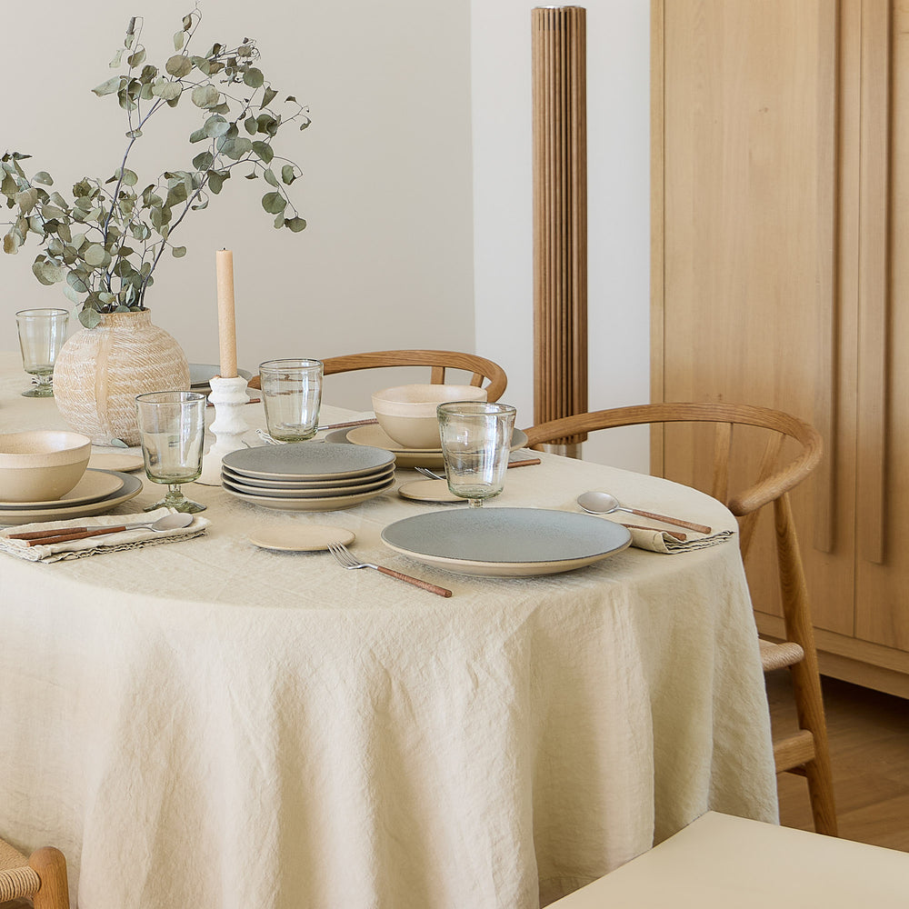 Costa Nova Serviesset Arenito Sage Green 18-delig / 6 personen - 6 dinerborden, 6 ontbijtborden & 6 kommen