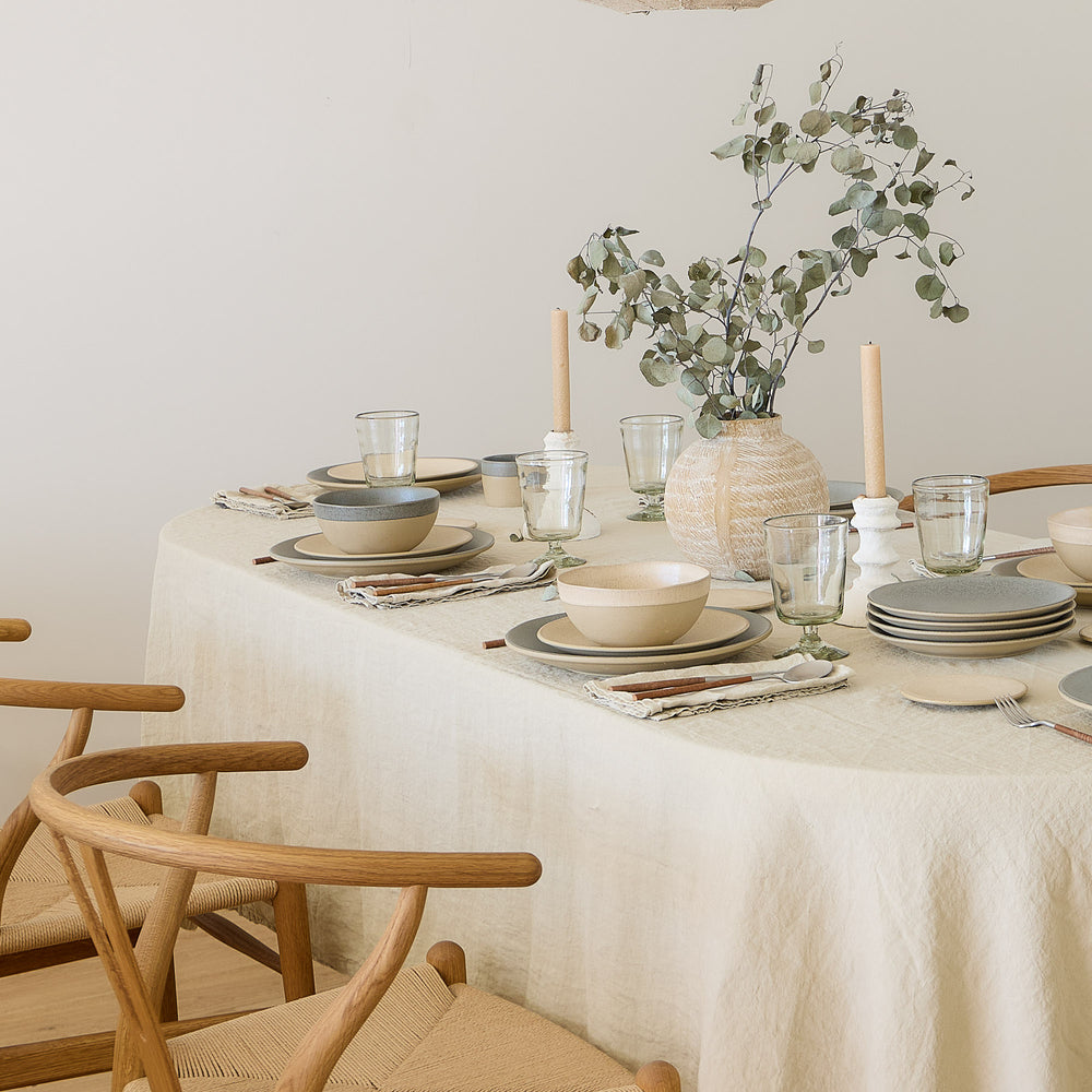 Costa Nova Serviesset Arenito Sage Green 18-delig / 6 personen - 6 dinerborden, 6 ontbijtborden & 6 kommen