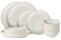 Costa Nova Serviesset Casafina Eivissa Sand Beige 12-delig / 4 personen - 4 Dinerborden, 4 Ontbijtborden & 4 Kommen