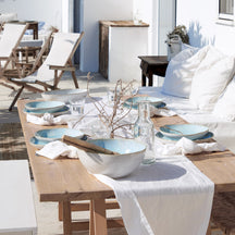 Costa Nova Dinerborden Casafina Eivissa Sea Blue ø 28 cm - 6 stuks