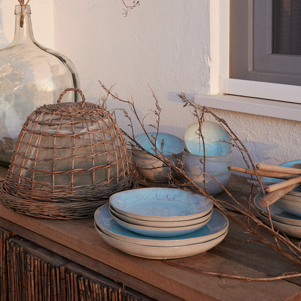 Costa Nova Ontbijtborden / Dessertborden Casafina Eivissa Sea Blue ø 22 cm - 6 stuks