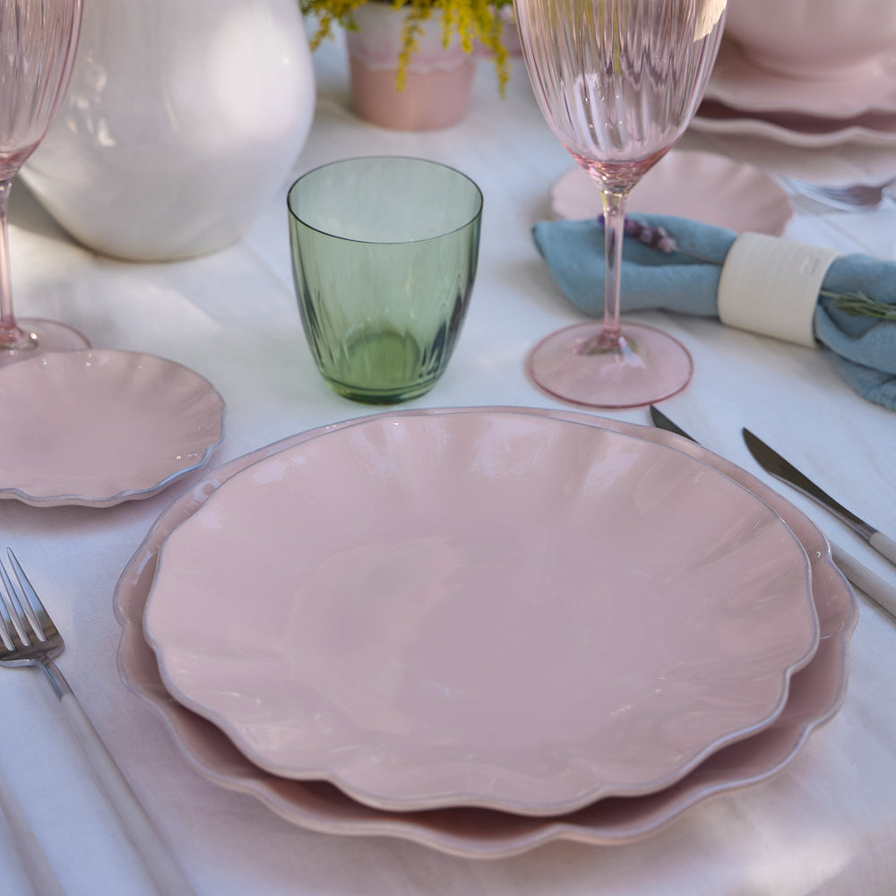 Costa Nova Serviesset Rosa Rosé Pink 18-delig / 6 personen - 6 dinerborden, 6 ontbijtborden & 6 diepe borden