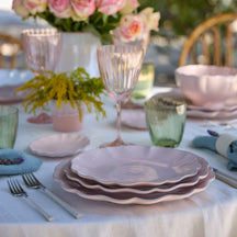 Costa Nova Serviesset Rosa Rosé Pink 18-delig / 6 personen - 6 dinerborden, 6 ontbijtborden & 6 diepe borden