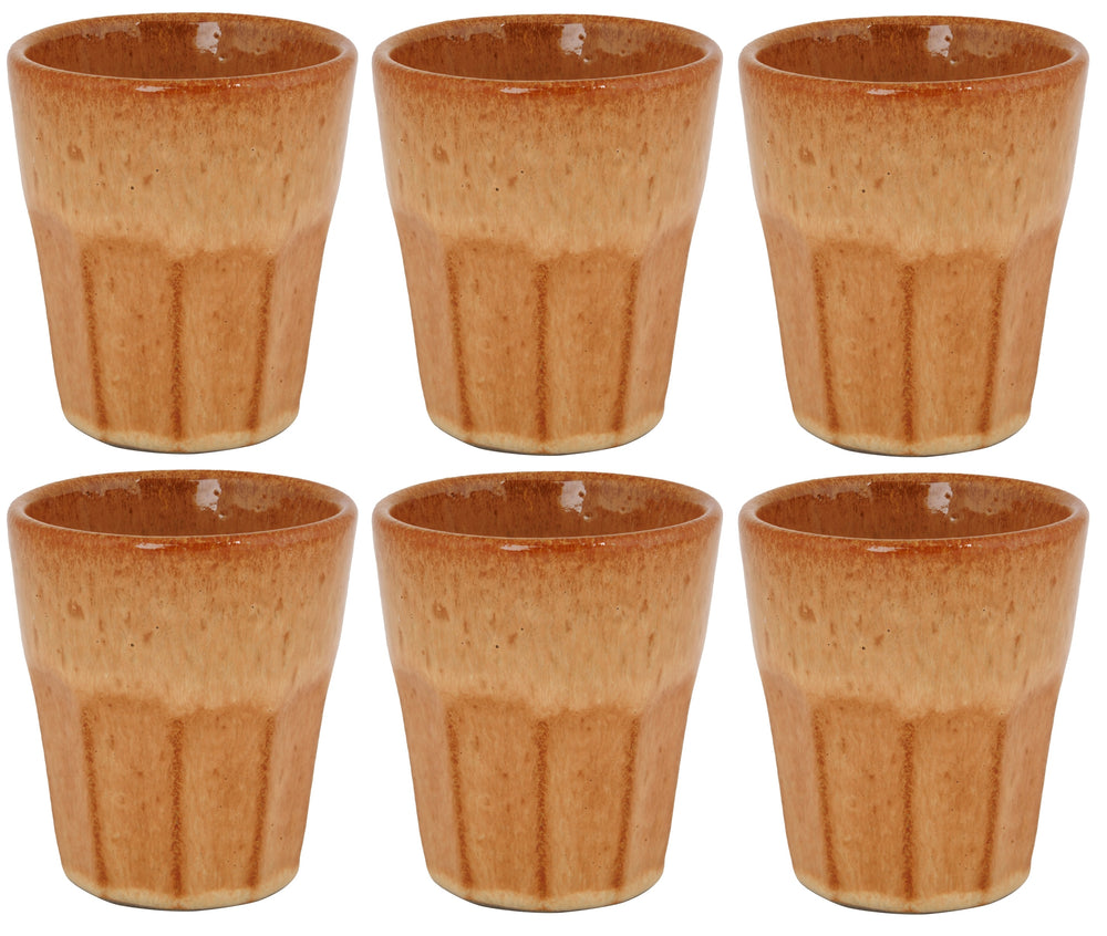 Cosy & Trendy Koffiekopjes / Cappuccino Bekers Bistro Mustard Yellow 290 ml - 6 stuks