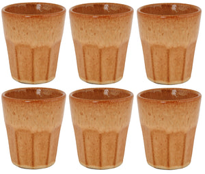Cosy & Trendy Koffiekopjes / Cappuccino Bekers Bistro Mustard Yellow 290 ml - 6 stuks