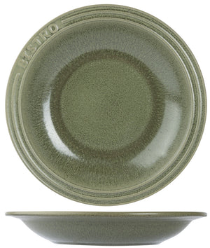 Cosy & Trendy Diepe Borden / Pastaborden Bistro Thyme Green ø 26 cm - 6 stuks