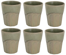 Cosy & Trendy Koffiekopjes / Cappuccino Bekers Bistro Thyme Green 290 ml - 6 stuks