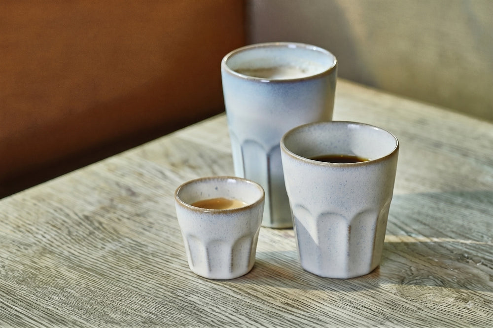 Cosy & Trendy Koffiekopjes / Cappuccino Bekers Bistro Vintage White 290 ml - 6 stuks