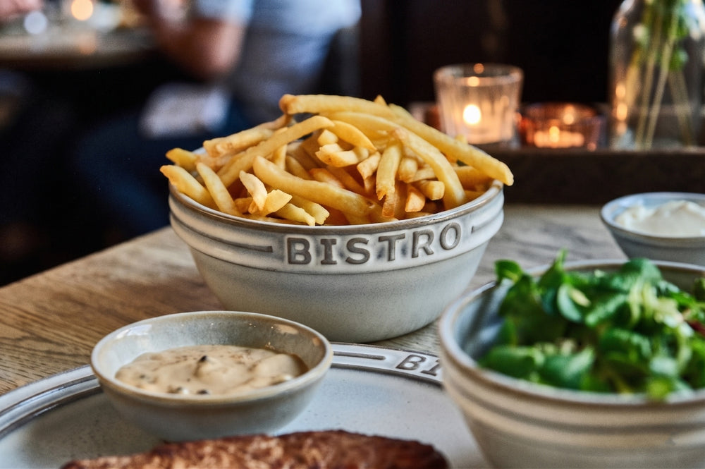 Cosy & Trendy Serviesset Bistro Vintage White 18-delig / 6 personen - 6 dinerborden, 6 ontbijtborden & 6 kommen