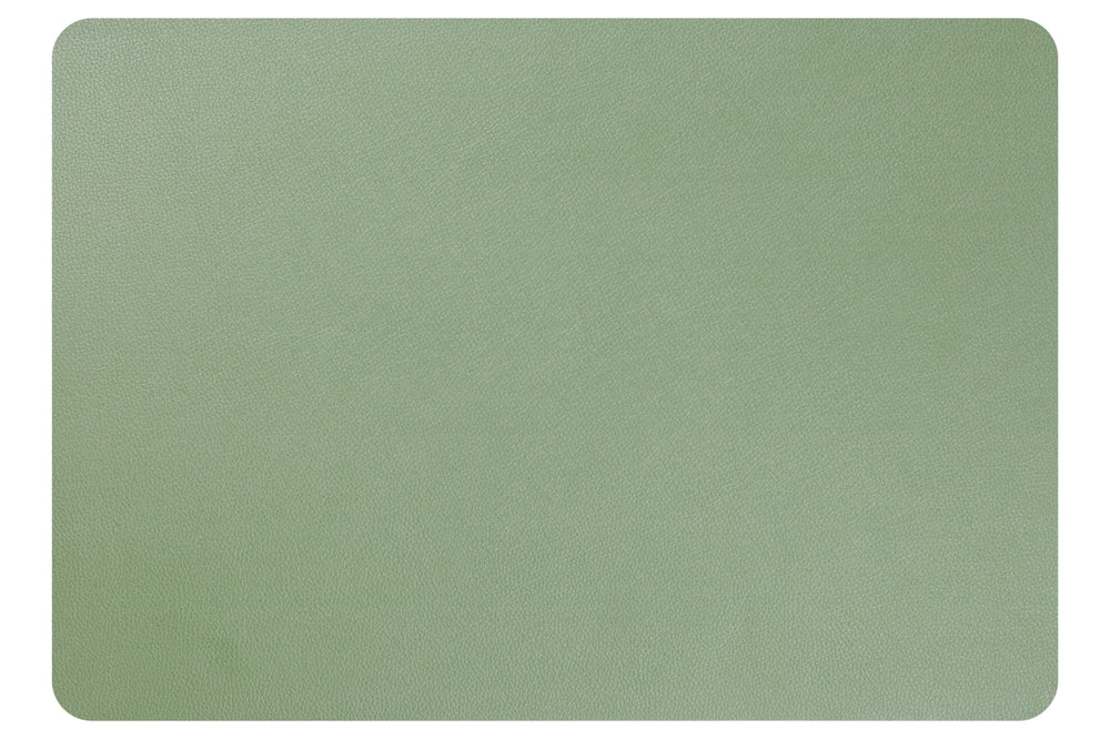 Cosy & Trendy Placemats Leather Look Basil - Afwasbaar - 43 x 30 cm - 6 Stuks