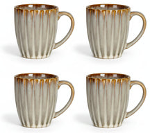 Cosy & Trendy Serviesset Astera Pearl 16-delig / 4 personen - 4 dinerborden, 4 ontbijtborden, 4 kommen en 4 mokken