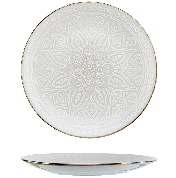 Cosy & Trendy Dinerborden Murano Beige ø 27.5 cm - 6 Stuks
