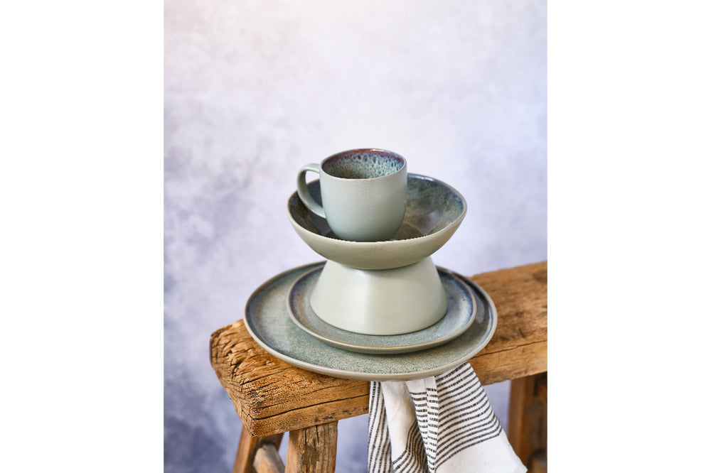 Cosy & Trendy Ontbijtborden / Dessertborden Onna Sand-Green ø 20.5 cm - 6 Stuks