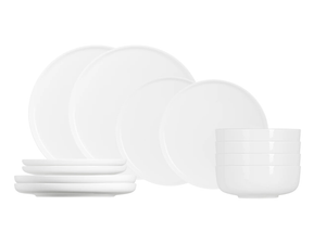Cosy & Trendy Serviesset Moon White 12-delig / 4 personen - 4 dinerborden, 4 ontbijtborden en 4 kommen