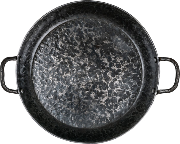 Forged Koekenpan Carbonstaal met 2 handvatten ø 24 cm - geschikt voor alle warmtebronnen - zonder anti-aanbaklaag
