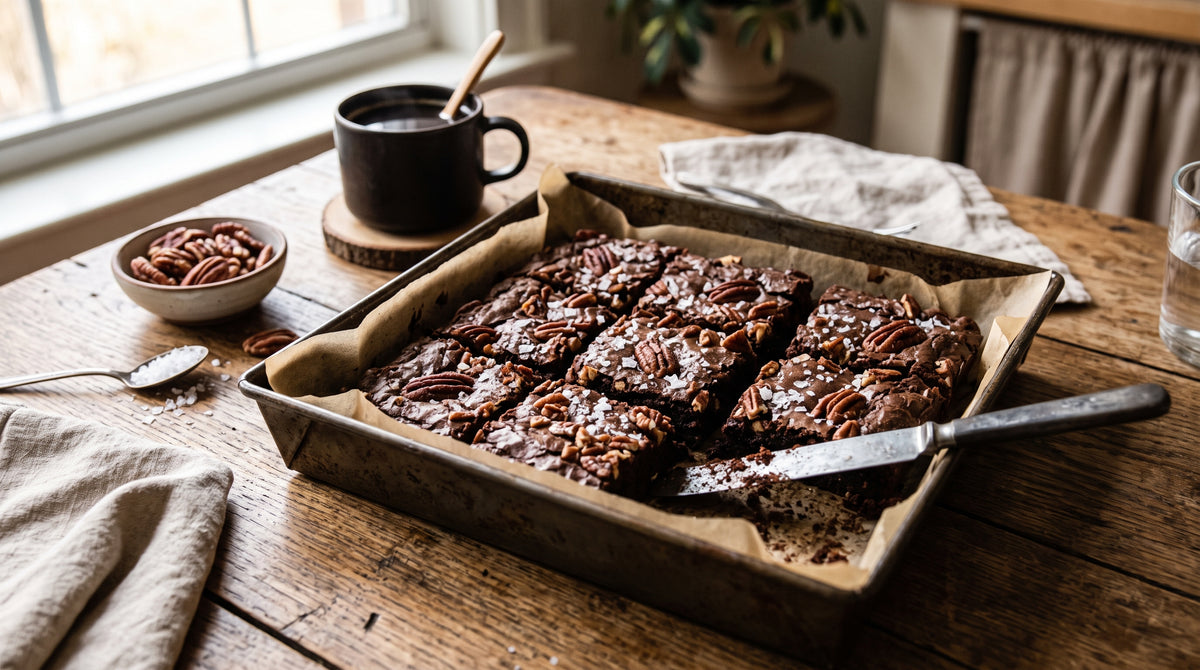 Rijke chocoladebrownies, helemaal glutenvrij en vol van smaak.