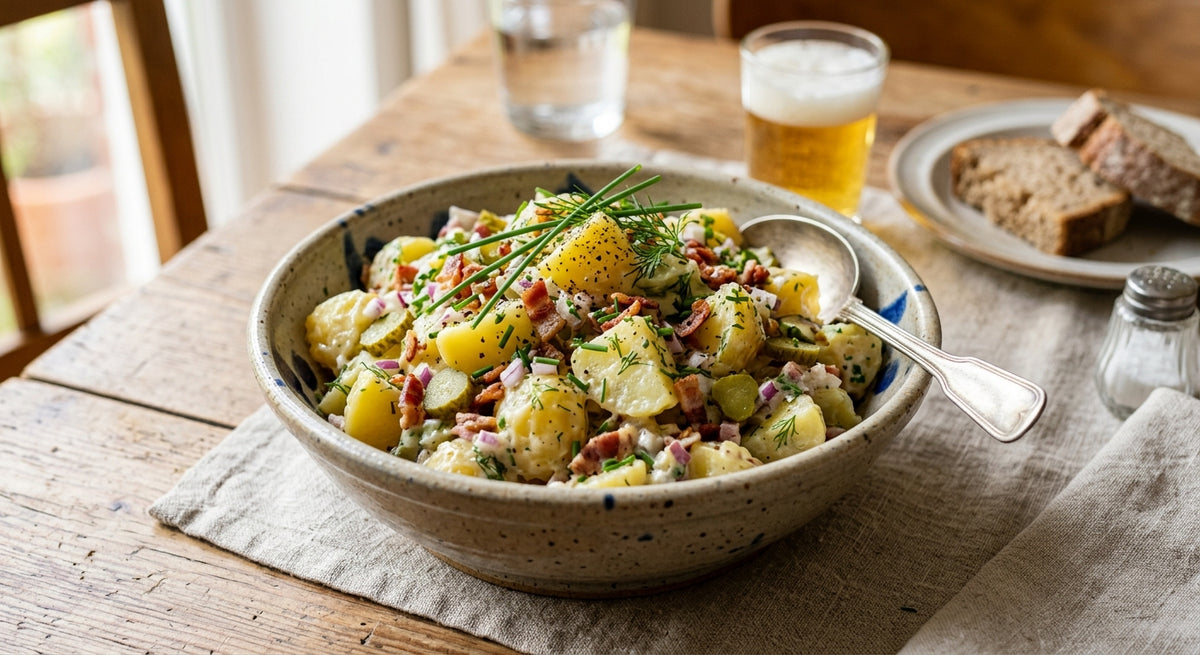 De Duitse aardappelsalade die bij elk biertje past